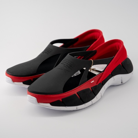 size 9 Maison Margiela Reebok White Croafer Black Red White Project 0 CR Slip on
